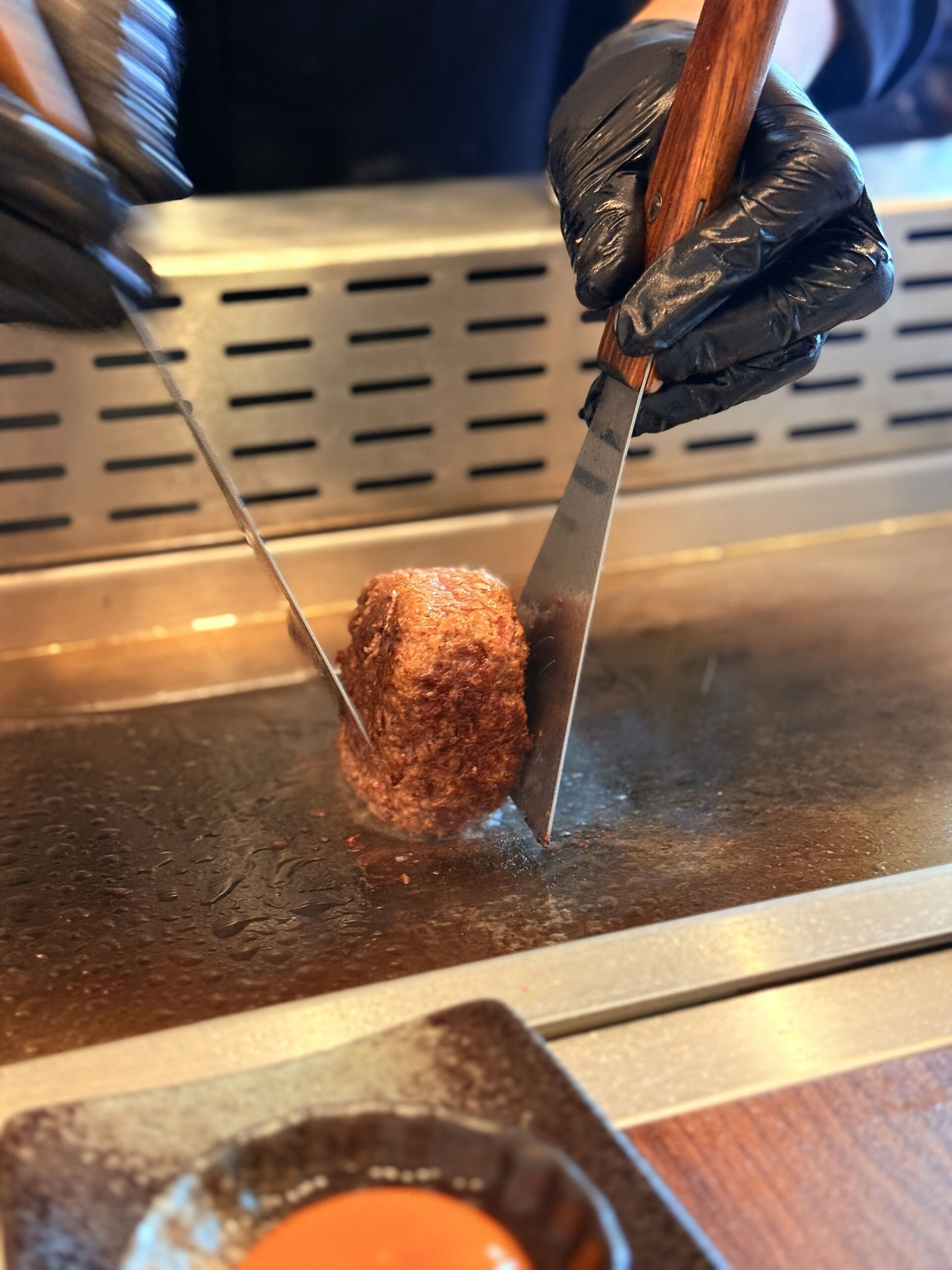Wagyu beef hamburg grilling