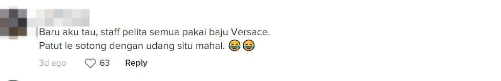M'sians Amused By RM5,500 Versace Shirt That Resembles Nasi Kandar Pelita’s Uniform comment 3