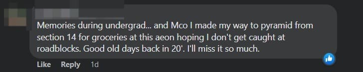 Aeon Sunway Pyramid Will Be Closing On July 31 After 16 Years In Business comment 3