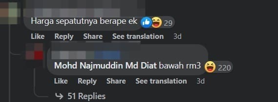 M'sian Gripes Over Being Charged RM4 For Rice With Curry, Netizens Tell Him To Stop Whining comment 3