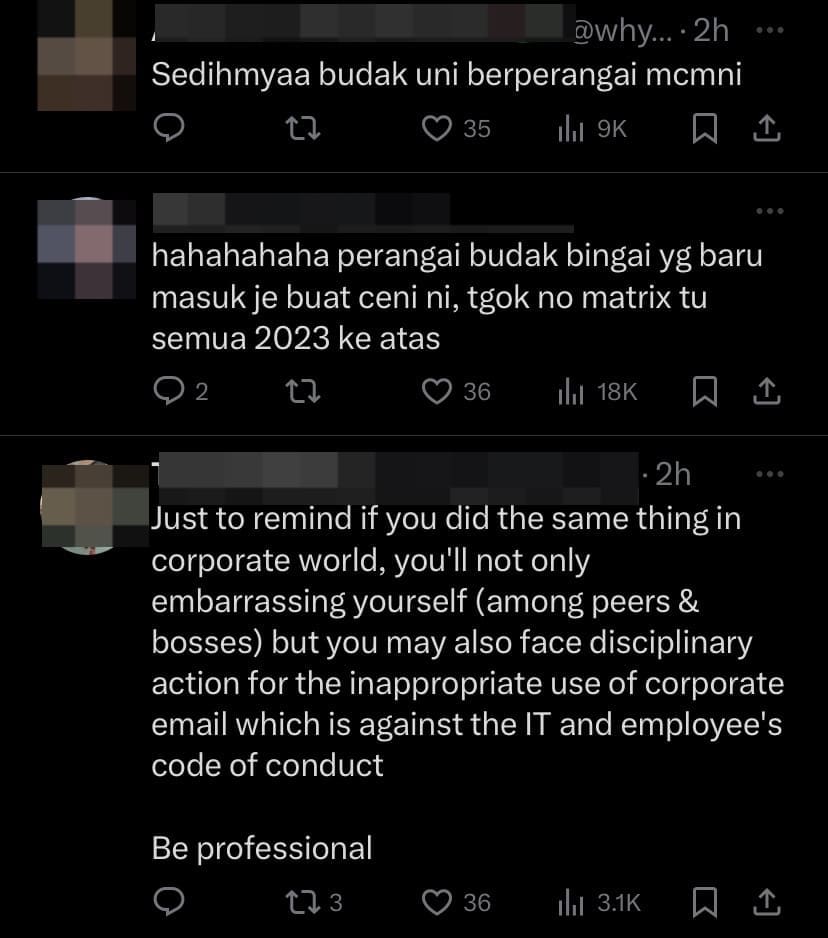 UiTM’s Official Email Gets Spammed After One Of Its Students Used It For FYP Survey comment 1