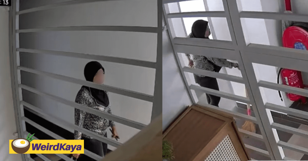 Woman Caught On CCTV Cutting Fire Hoses Across 4 Floors At Selangor Apartment