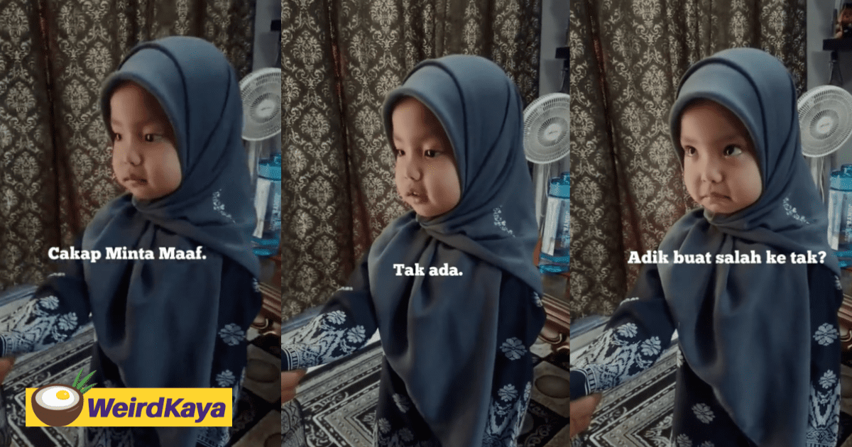 Women Are Never Wrong!- 3yo M'sian Girl Refuses To Say Sorry To Dad During Raya