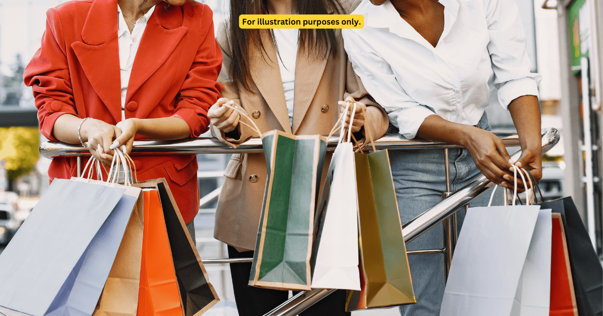 women holding bags