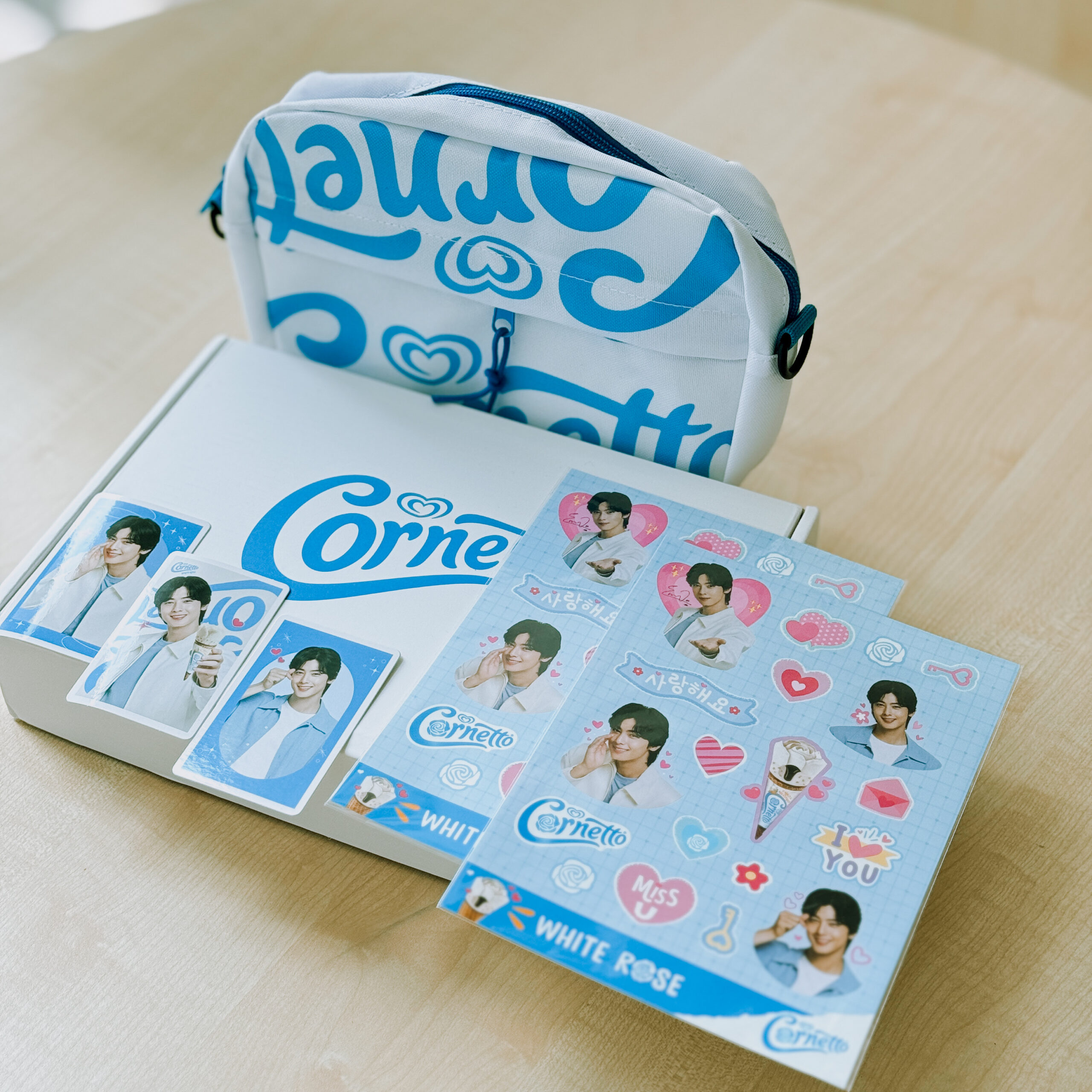 Cha eun-woo joins cornetto - merch kits