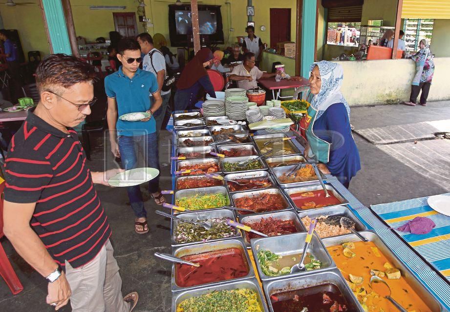 Malay economy rice stall