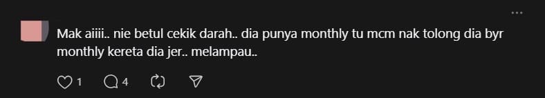 M'sian Woman Shocked By RM400 Monthly Fee To Send Kid To School By Car comment 2