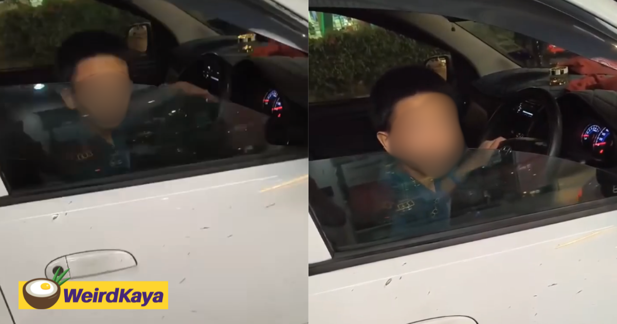 11yo m'sian boy seen casually driving a car in sibu, netizens shocked | weirdkaya
