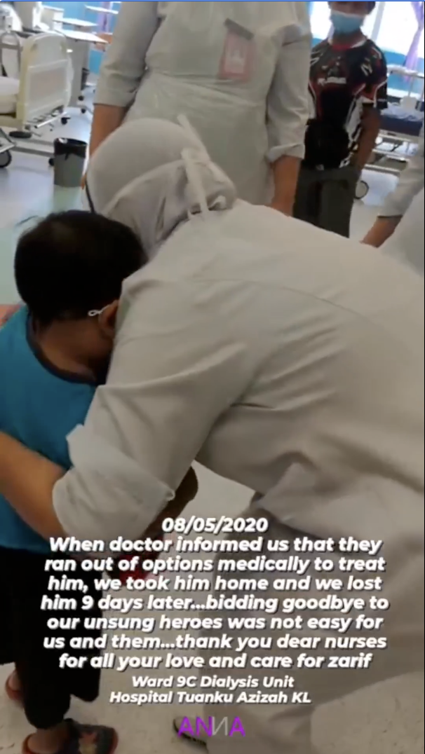 12yo m'sian boy shares last hug with nurses before succumbing to kidney failure 04