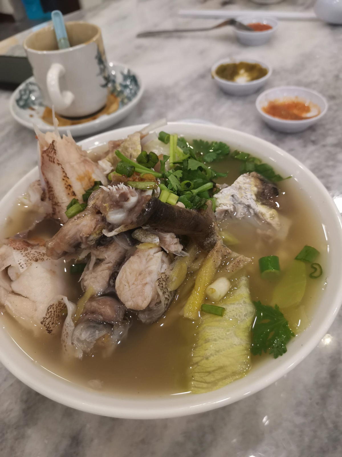 Hai kah lang fishhead noodles