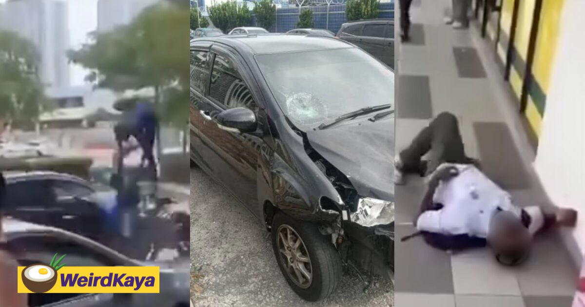 17yo M’sian Teen Without Licence Rides Against Traffic, Breaks Arm After Crashing Into Car | WeirdKaya