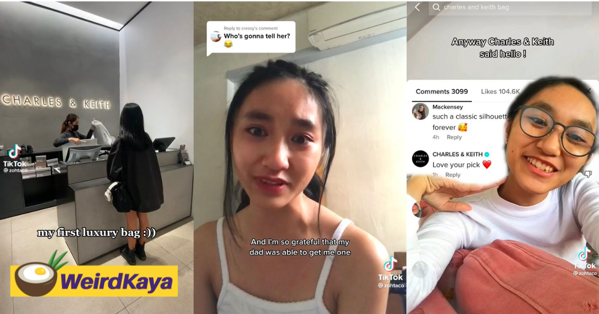 Teen who was mocked over charles & keith bag receives lunch invite from brand founders | weirdkaya