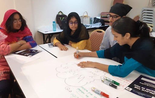 2 - Sikh youths engaging in a Personal Branding workshop at Gurdwara Sahib Petaling Jaya