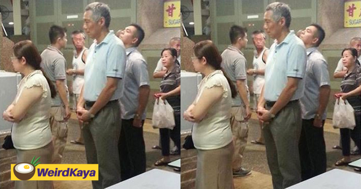 2014 photo of lee hsien loong queuing up for fried chicken wing resurfaces online | weirdkaya