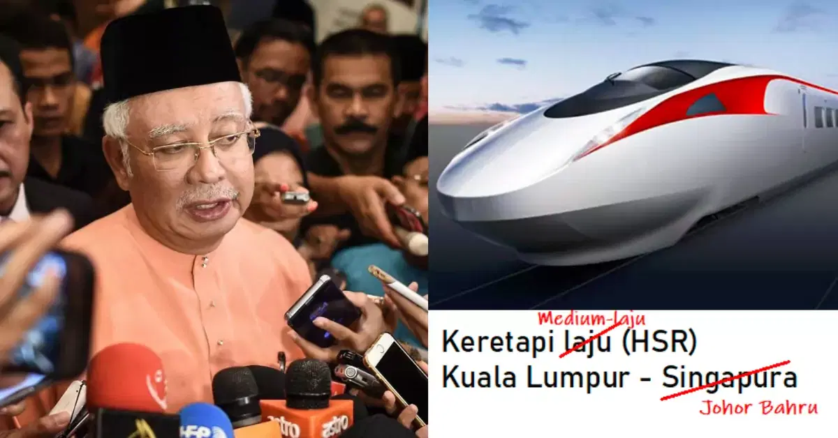 Malaysia's former pm najib razak explains why hsr project had lapsed