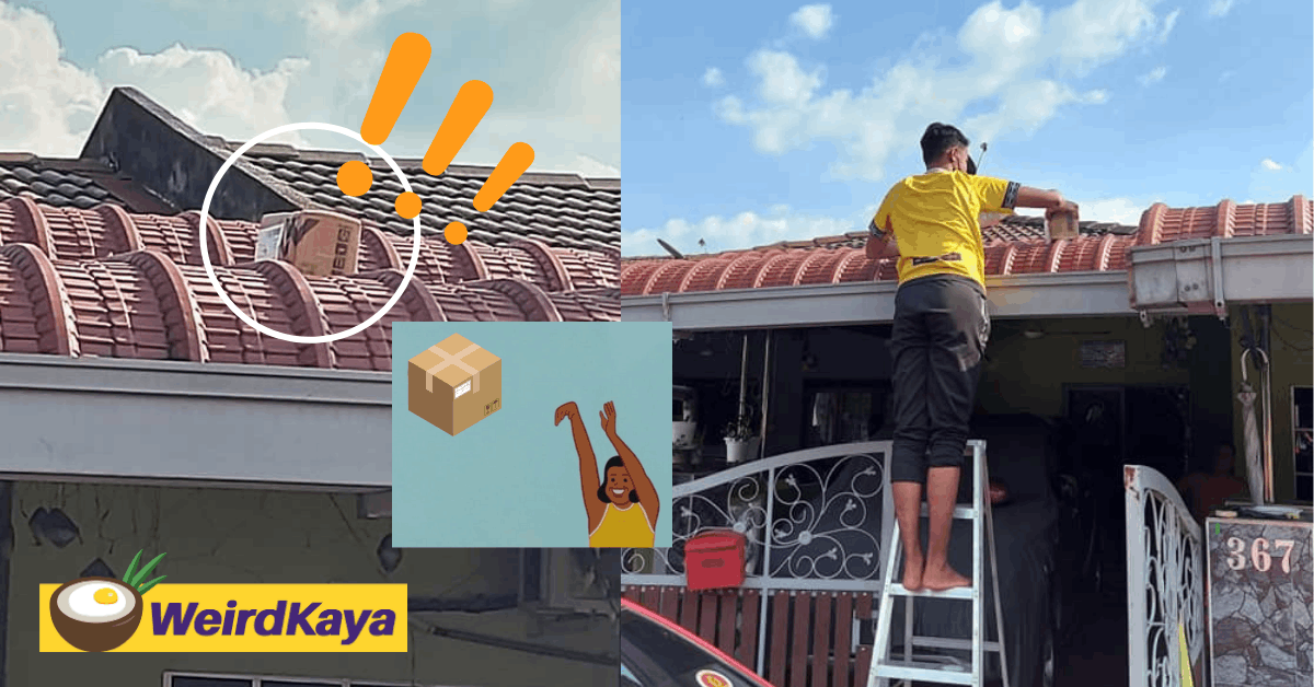 Woman claims parcels were tossed to her rooftop by deliveryman | weirdkaya