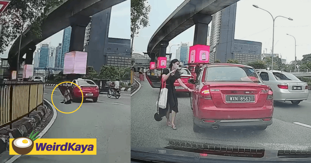 Woman jumps off from taxi, claims driver held her hostage | weirdkaya