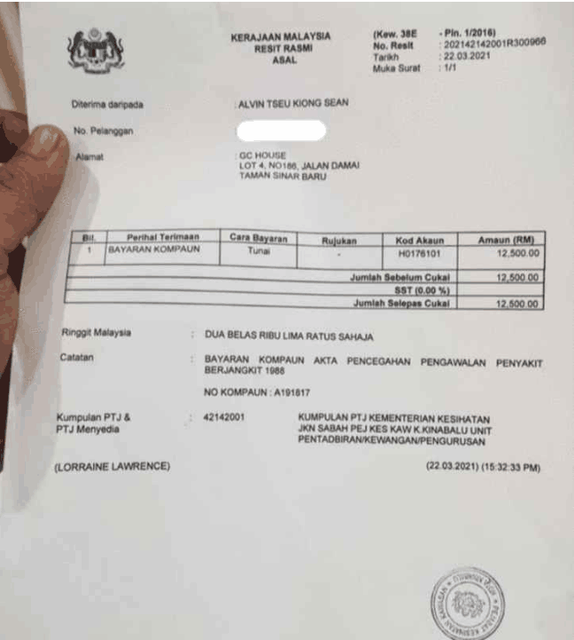 Newly minted restaurant fined rm12,500 for non-compliance by customers