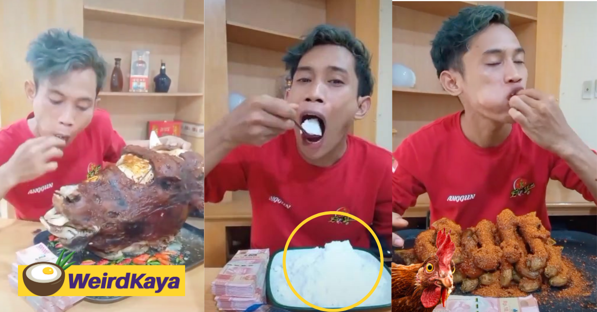 All for the glam: indo influencer goes viral over bizarre eating feats | weirdkaya