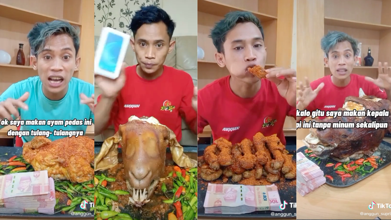 All for the glam: indo influencer goes viral over bizarre eating feats