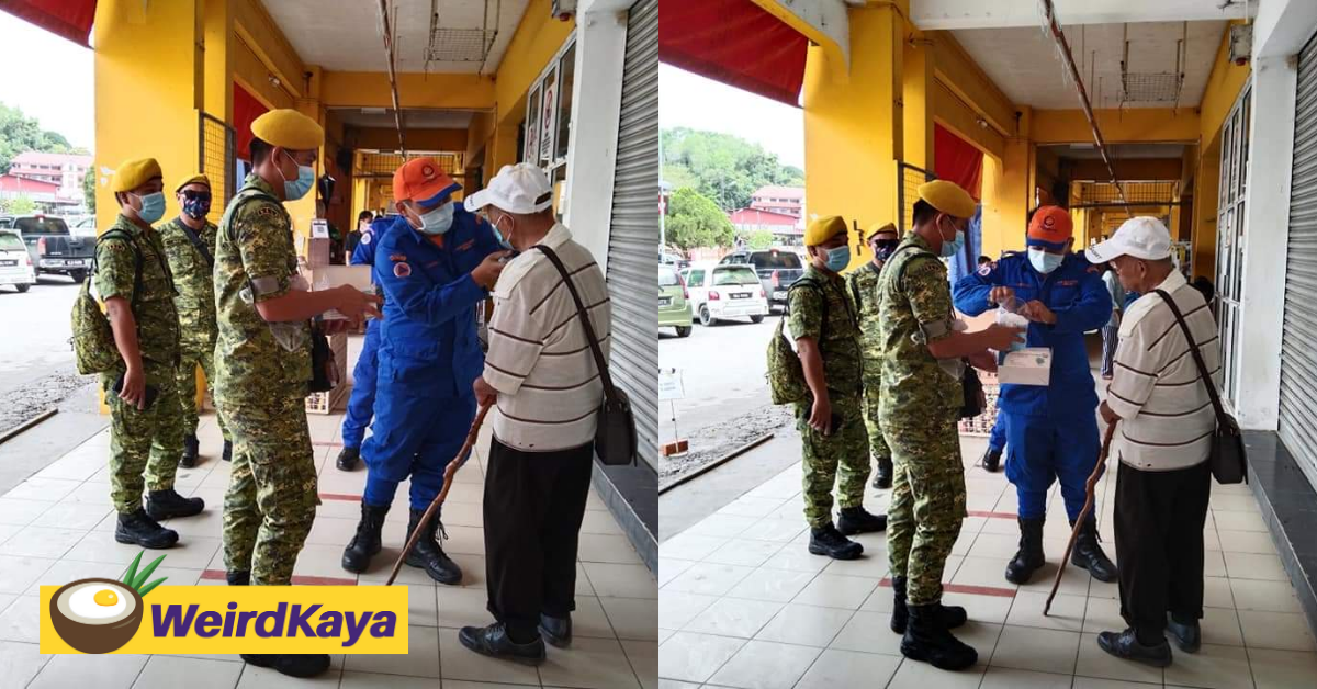 Elderly man given mask instead of compound, sop task force praised for their compassion | weirdkaya