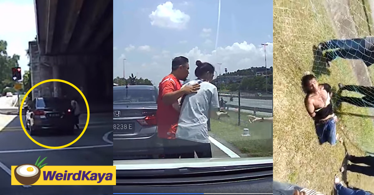 Carjacker gets instant karma-ed after public aids woman in recovering her vehicle | WeirdKaya