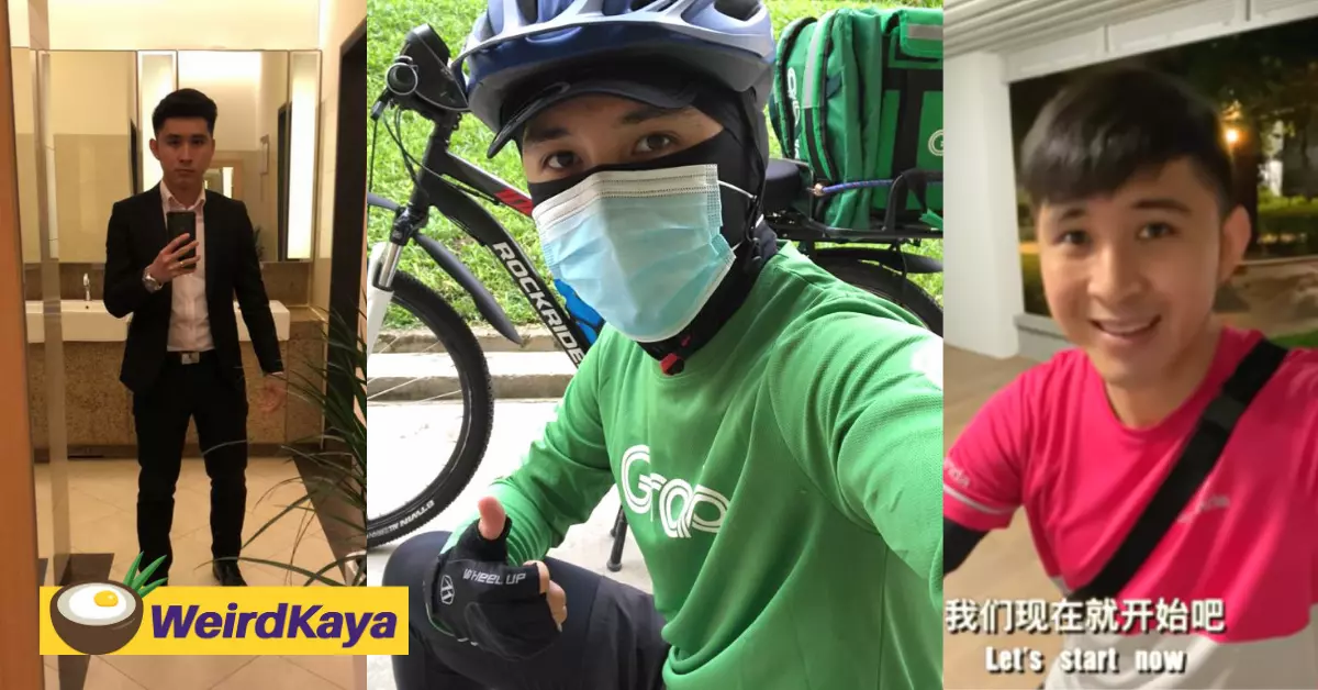 Meet zack, the m’sian who left his banking job to deliver meals in s’pore | weirdkaya