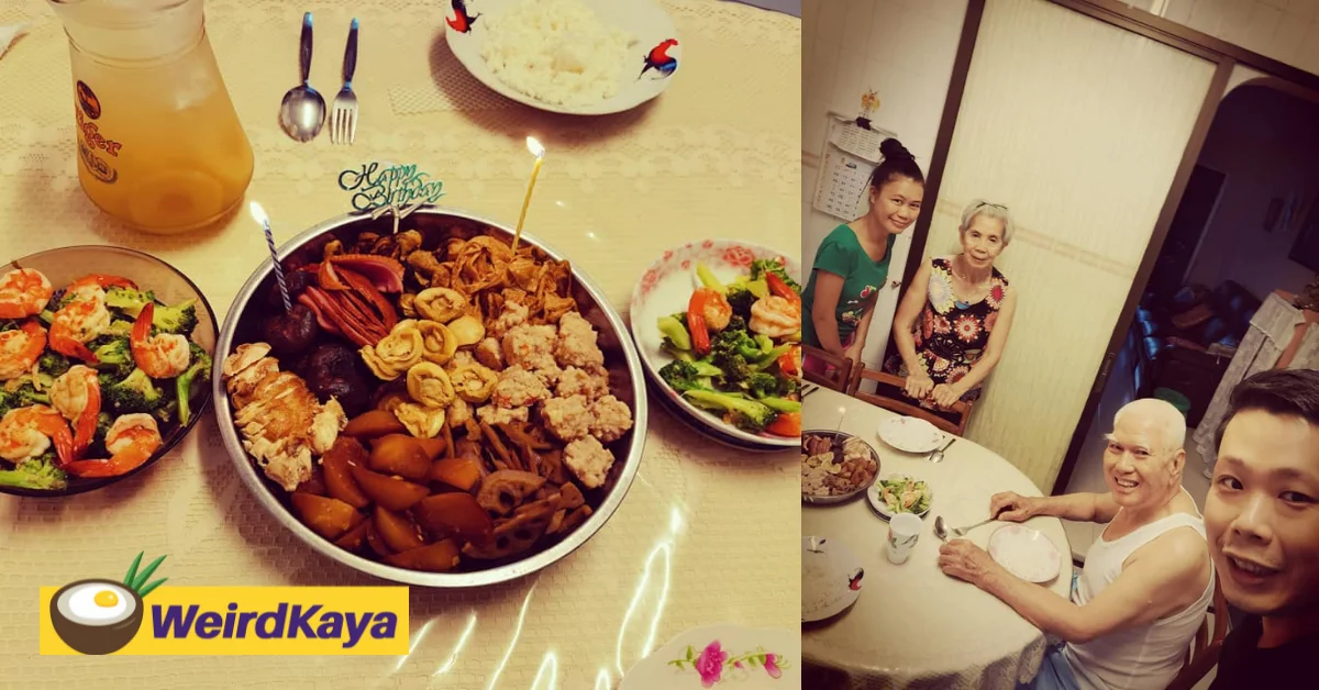 M'sian shares heartwarming story of how his sg 'foster family' celebrated his birthday | weirdkaya