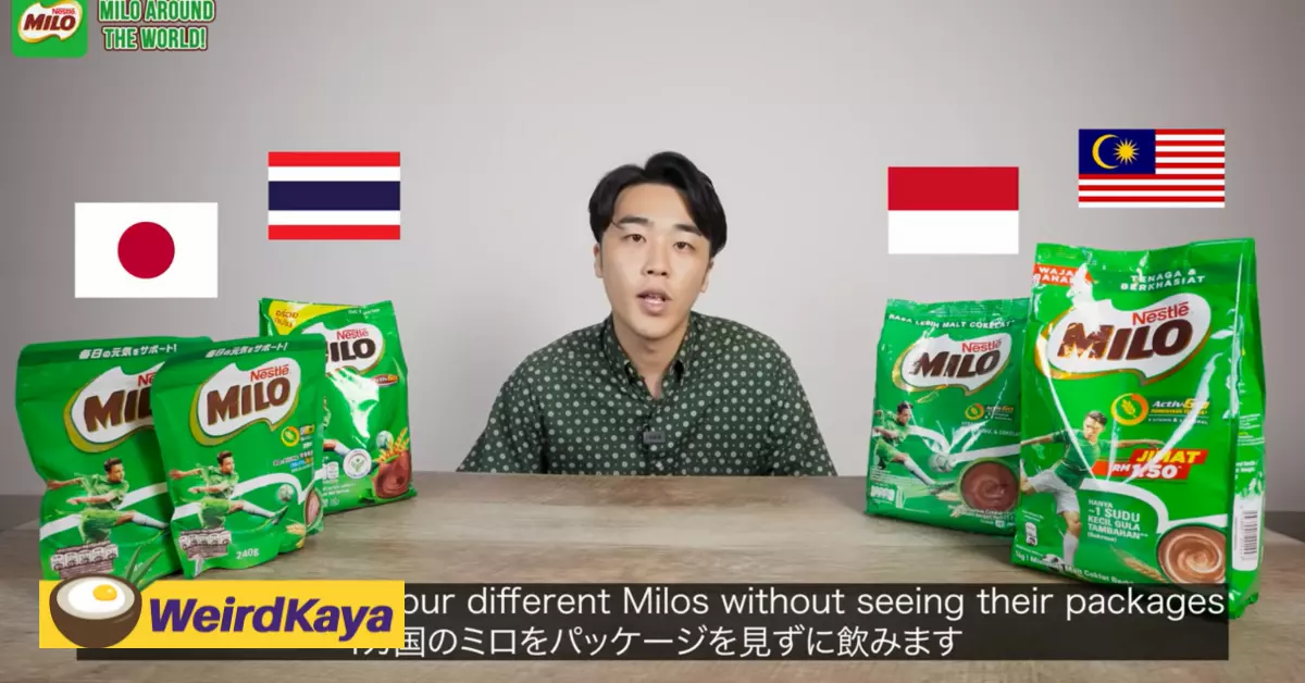 Japanese youtuber tastes milo from four different countries and here's his verdict | weirdkaya