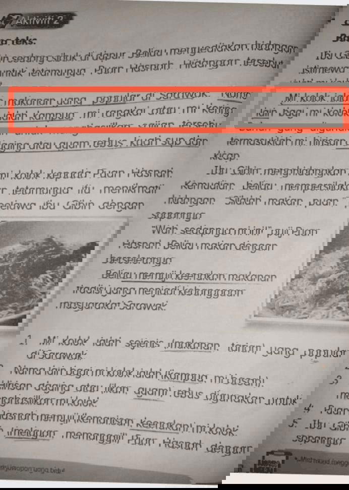 "Kolo Mee =/= Kampua Mee!" Sarawakian rages over workbook's claim that they are the same