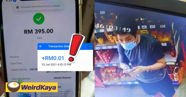 Customer tries to rob vendor of goods worth RM395 by paying only RM0.01 with e-wallet
