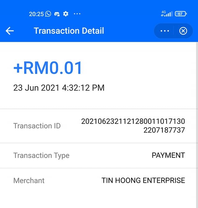 Customer tries to rob vendor of goods worth rm395 by paying only rm0. 01 with e-wallet