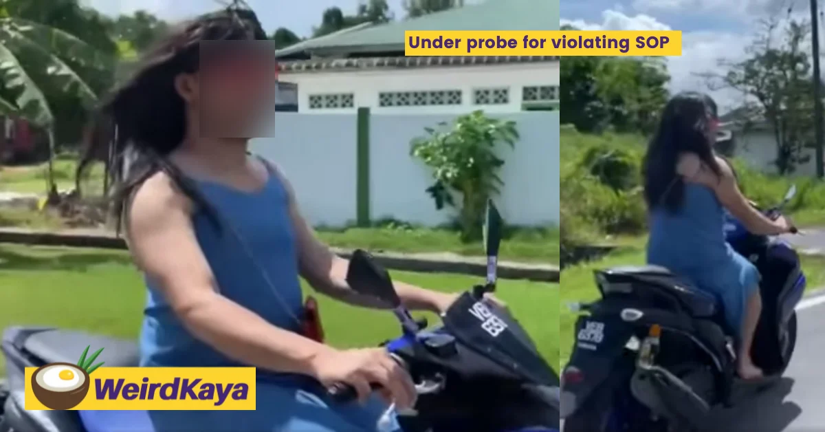 Man in sundress summoned by police for riding without a helmet on his motorcycle | weirdkaya