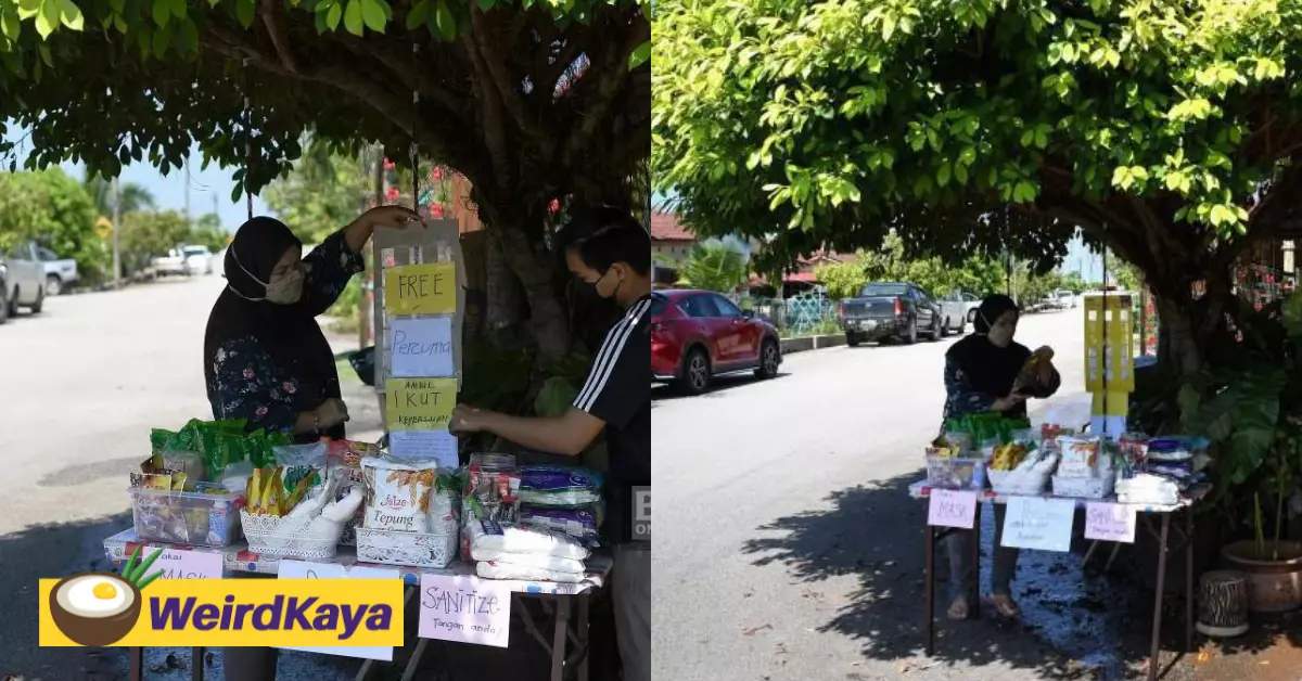 Pahang teacher spends rm500 from her savings a day to set up food bank for the needy | weirdkaya