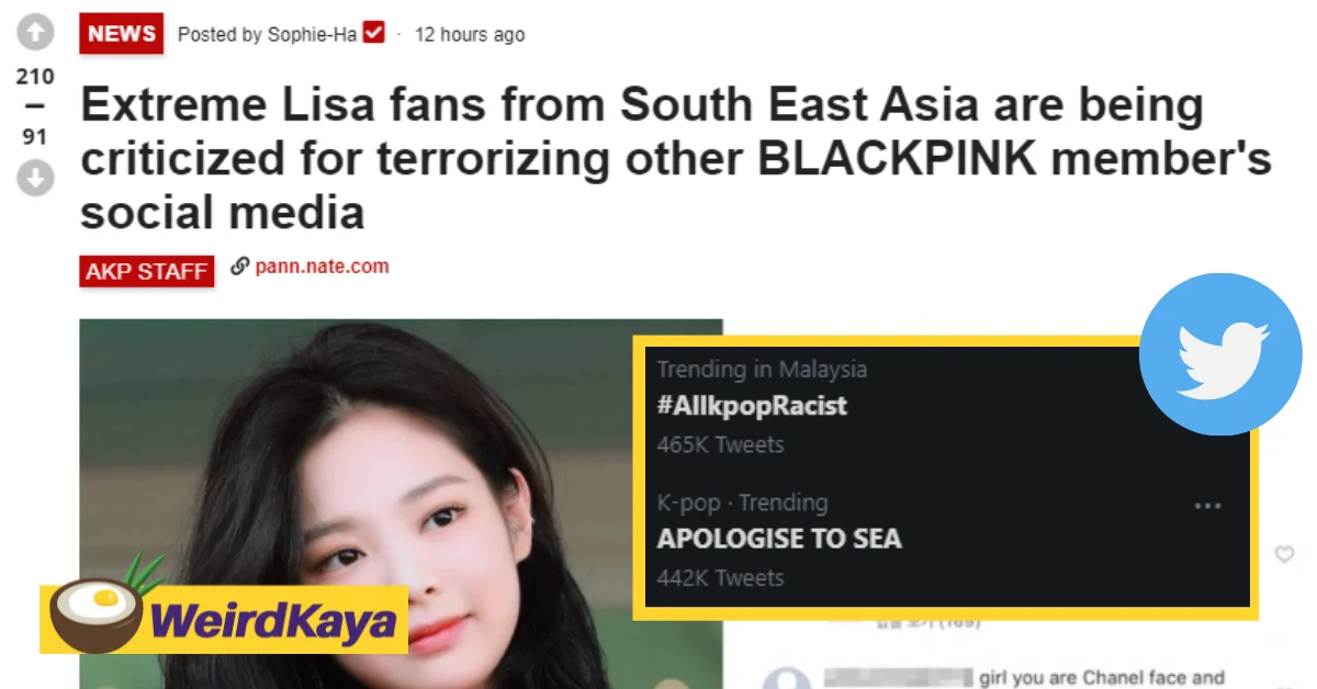 #allkpopracist trends on twitter following controversial article by blog media | weirdkaya