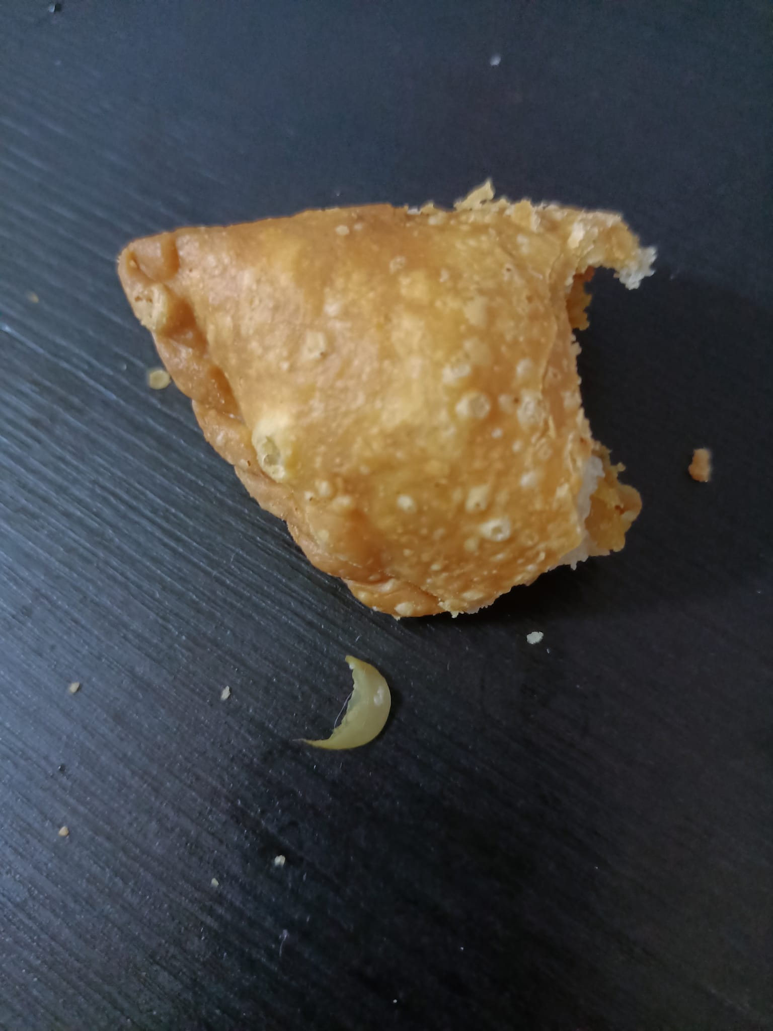 Extra ingredient found in woman's curry puff.