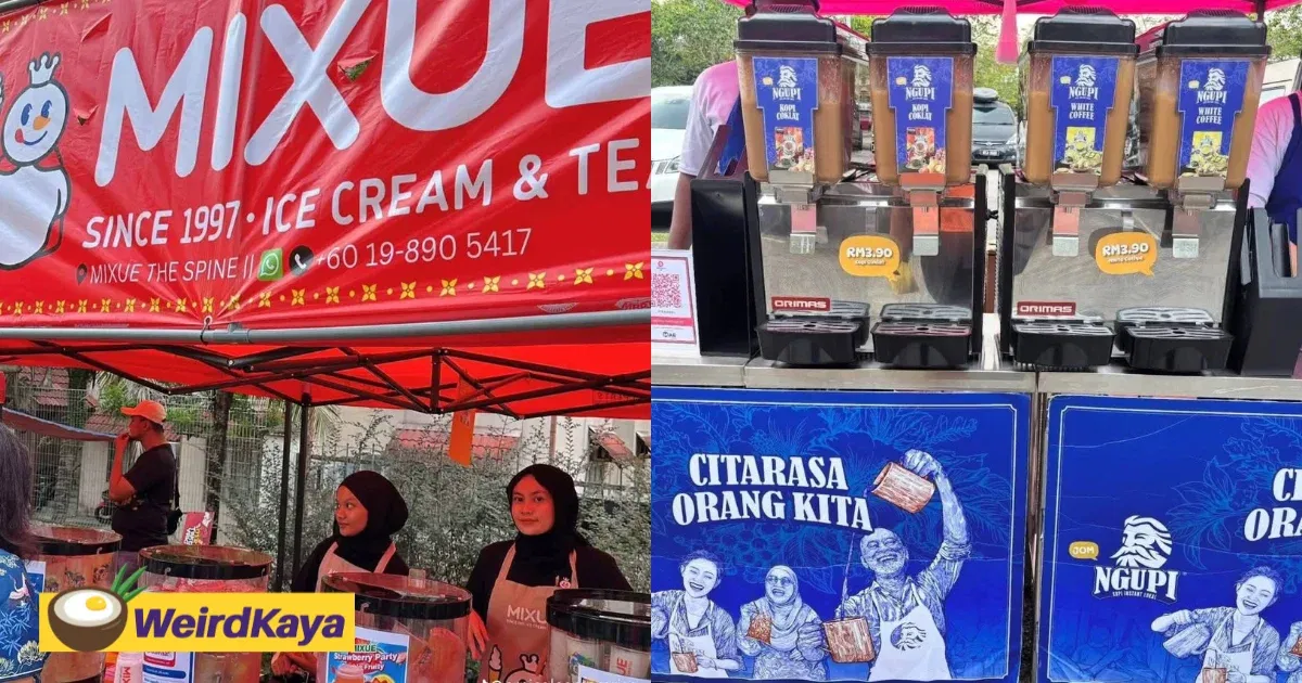 M’sians support rm . zus and mixue drinks at ramadan bazaars amid complaints from small traders