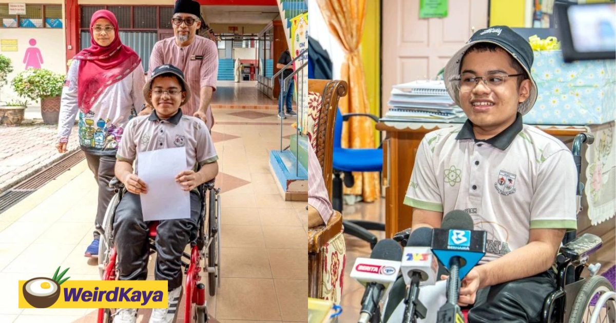 wk wheelchair bound spm student scores as while battling brittle bones disease
