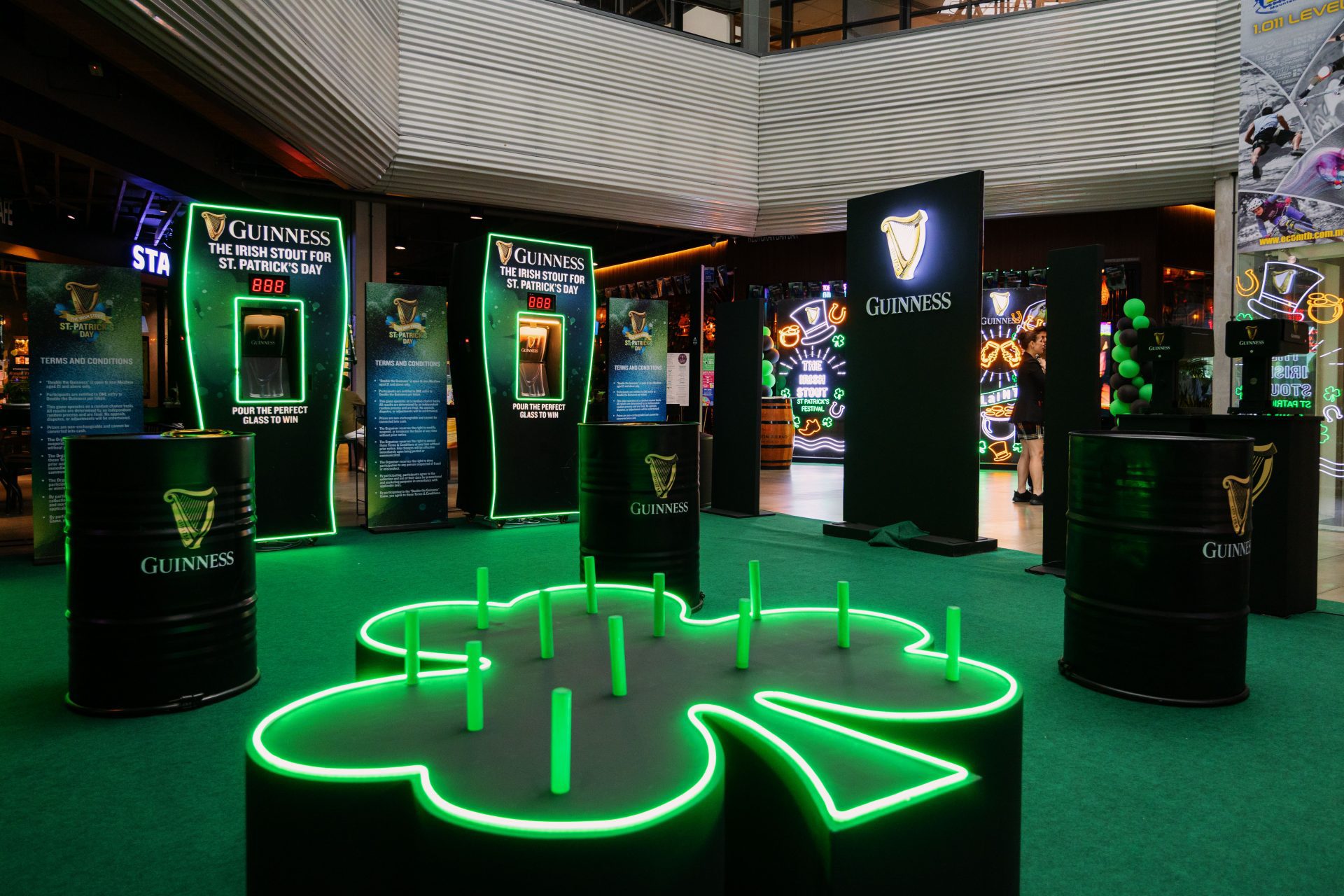 Guinness brings st. patrick’s day celebrations to + bars across malaysia this march.