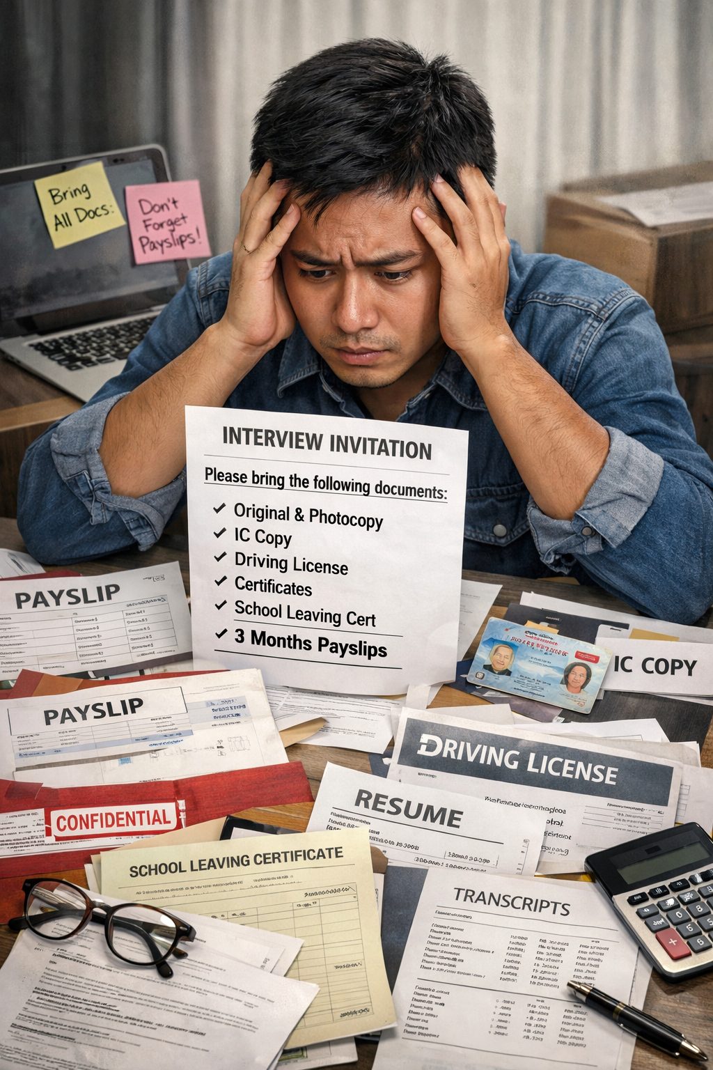 Man stressed of long list docs