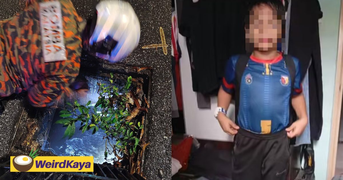 10yo M’sian Boy Feared Drowned After Falling Into Drain During Heavy Rain | WeirdKaya