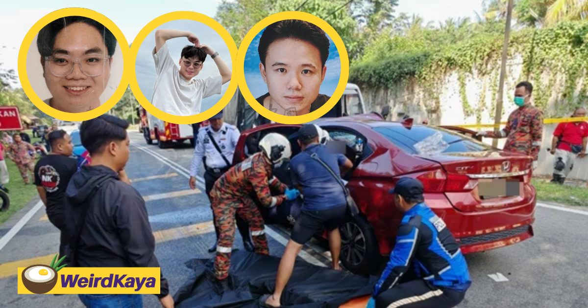 3 M’sians, Who Were Close Friends, Die In Road Crash After Lorry Hits Car In Melaka | WeirdKaya