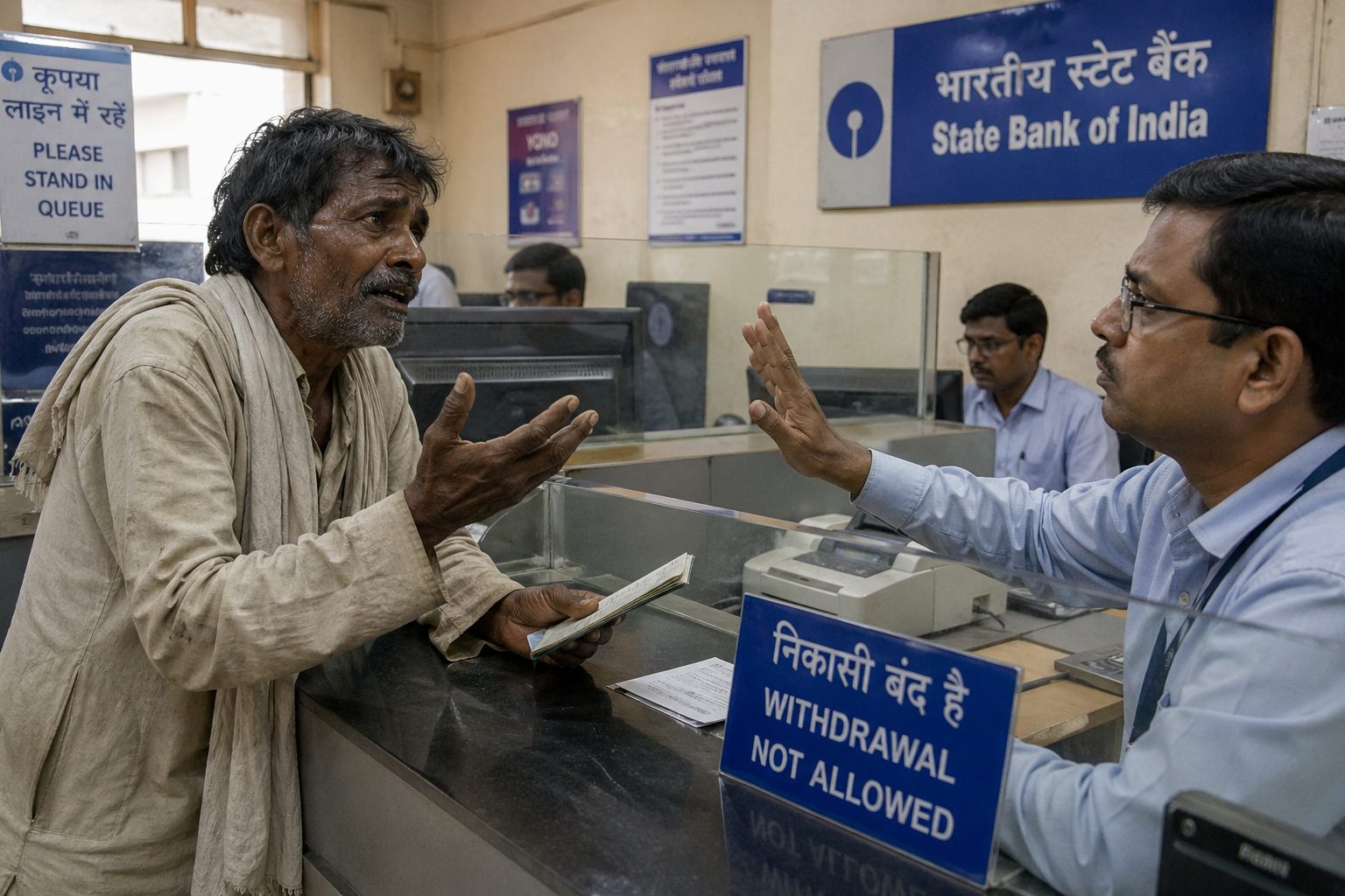  wk bank refuse withdraw 