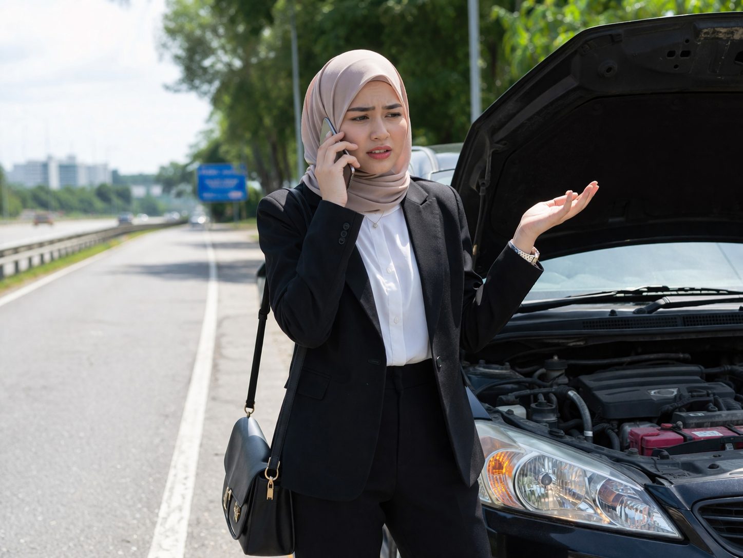  wk car broke down at the road side 