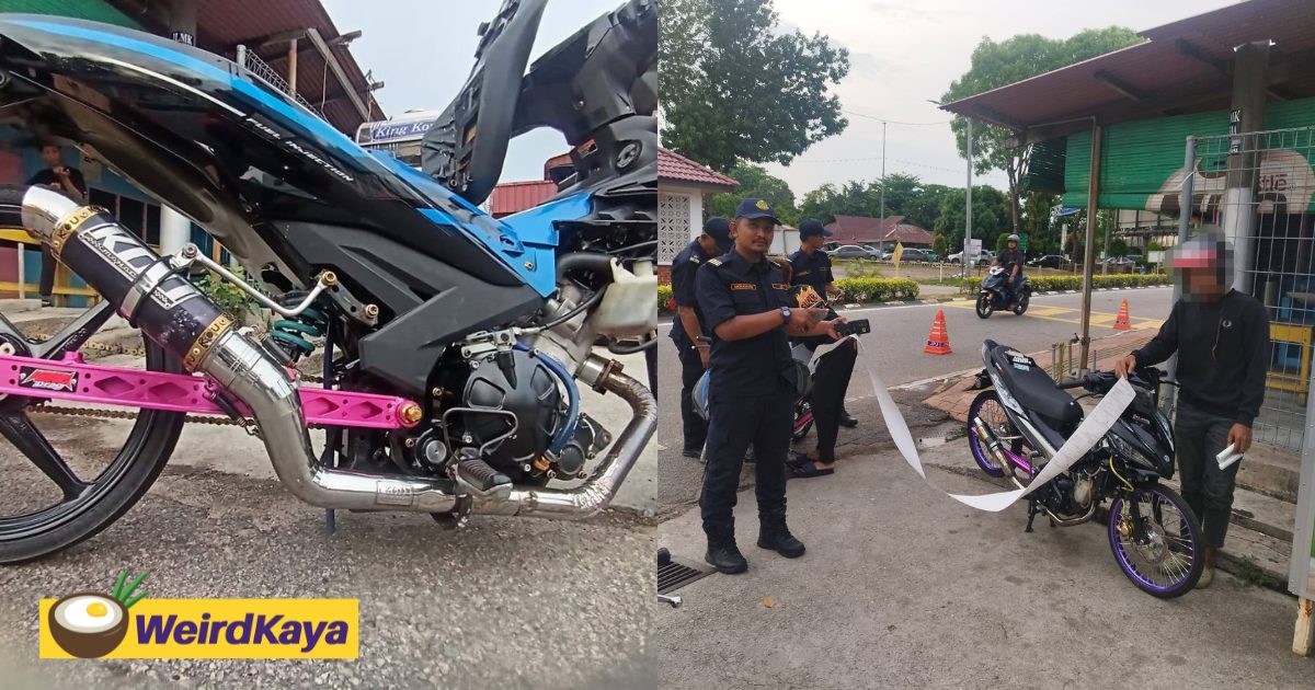 JPJ Melaka Seizes 2 Modified Motorcycles Which Had No Brakes On Them | WeirdKaya