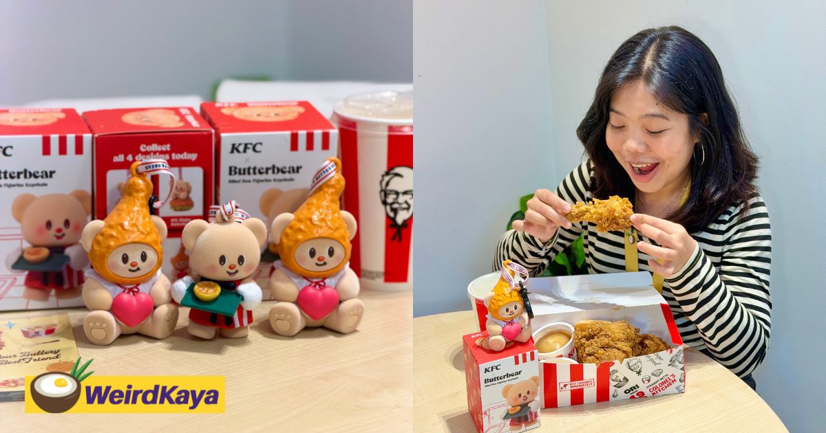KFC X Butterbear Is Here & M’sians Are Already Rushing To Collect These Adorable Charms | WeirdKaya