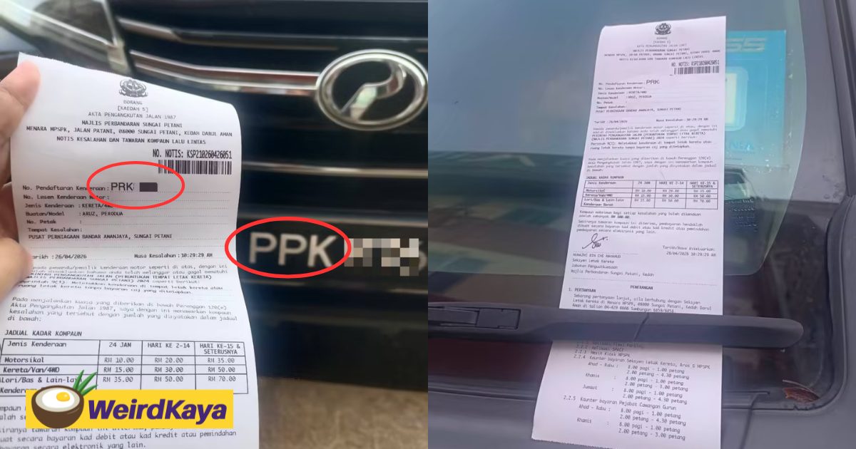 ‘I’m Innocent!’ — M’sian Wrongly Fined After SP City Council Keys In Wrong Car Plate Number | WeirdKaya
