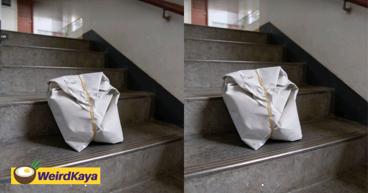 Teen Quietly Leaves Nasi Bungkus Nightly At Staircase, Repaying Uncle Who Once Bought Him A Meal | WeirdKaya