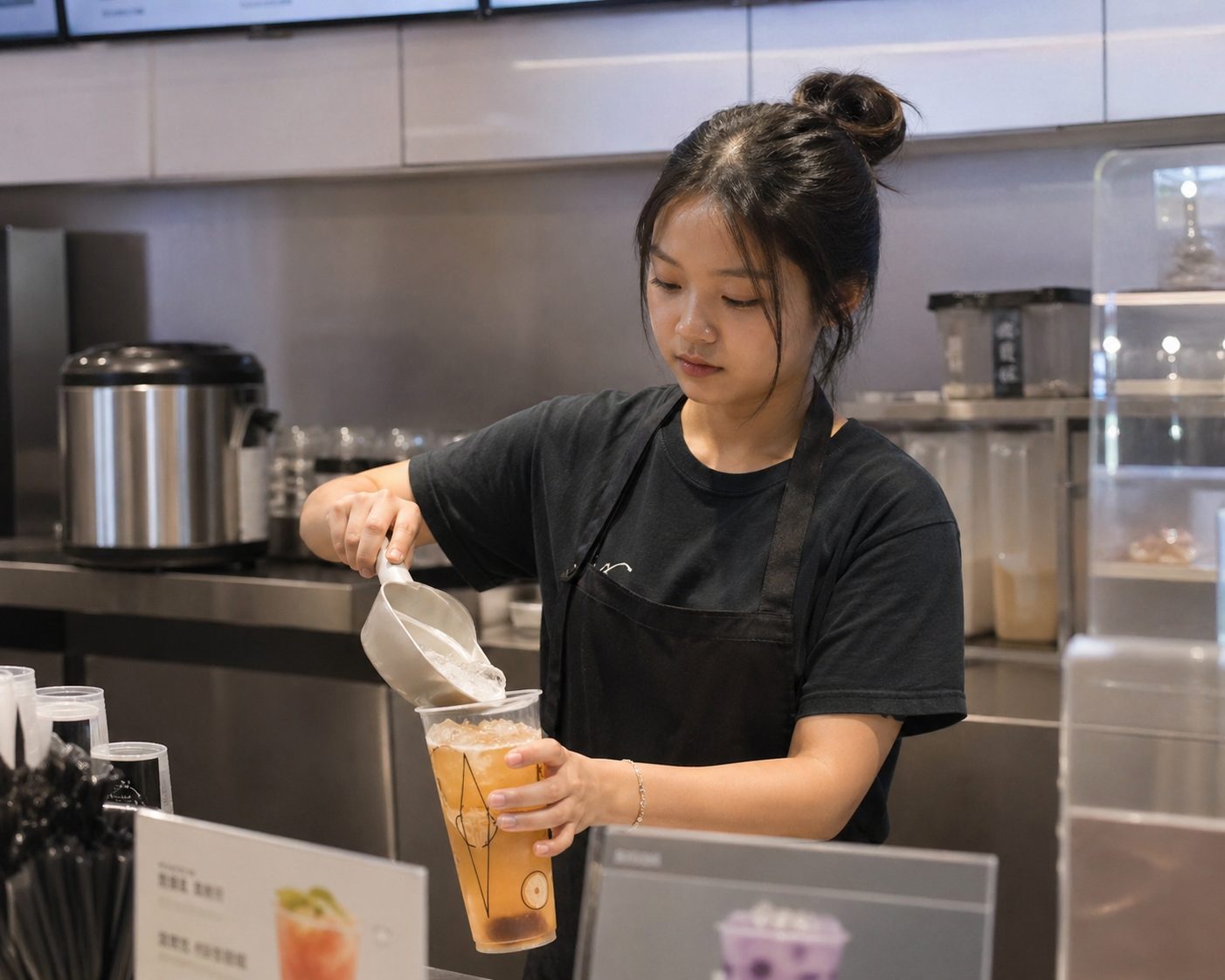  wk bubble tea worker 