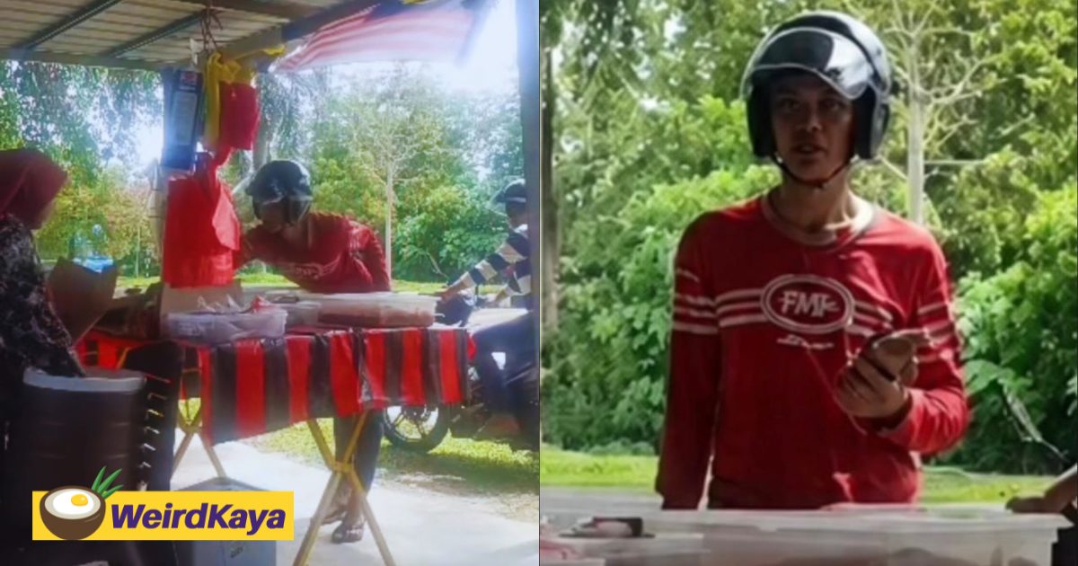 2 Men Caught On Video Pretending To Buy Food Before Stealing Cash Box & Phone From M’sian Trader | WeirdKaya